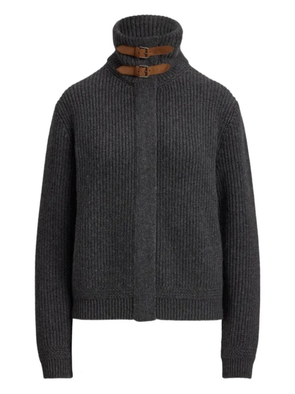 Ralph Lauren Collection | NWOT Turtle Neck Grey Zip up Cardigan